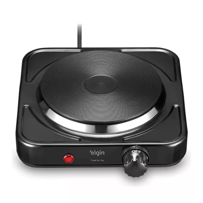 Fogão Cooktop Elétrico Portátil Elgin Fog20 1 Boca 1000W - 110V