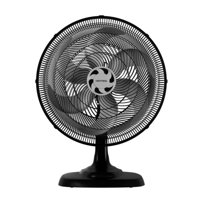 Ventilador de Mesa Ventisol Turbo 6P 50cm Preto 127V