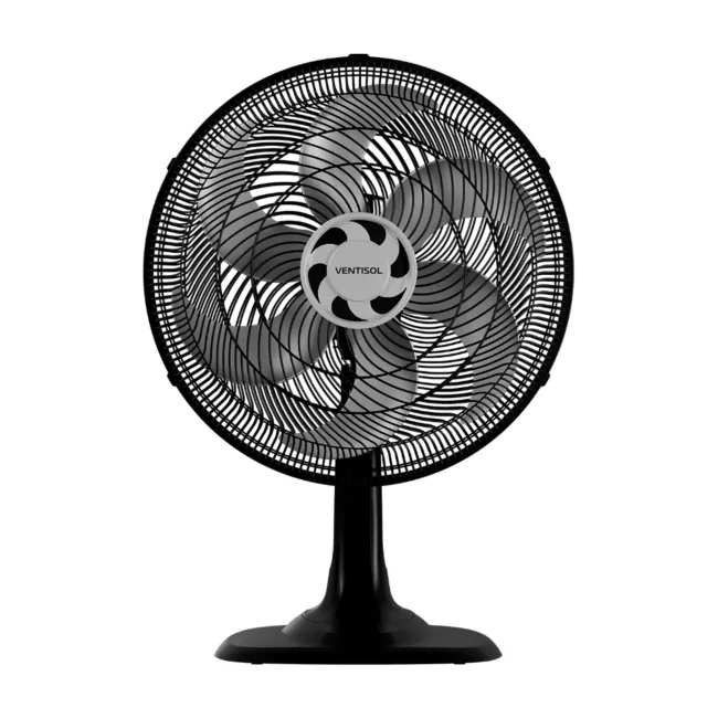 Ventilador de Mesa Ventisol Turbo 6 Oscilante 40cm Preto/Cinza 220V