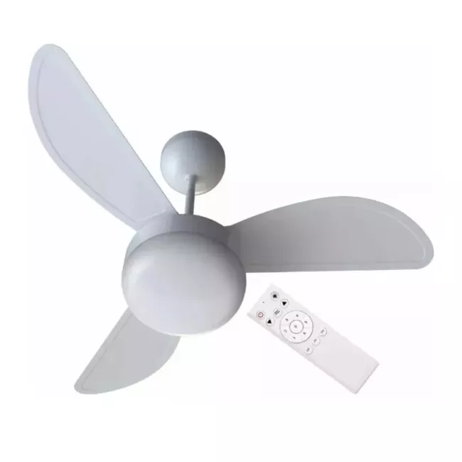 Ventilador de Teto Ventisol Fênix Inverter 3 Pás Com Controle Remoto Branco Bivolt