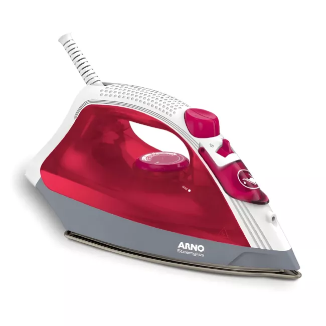Ferro de Passar a Vapor Arno Steamgliss FSGC Base Ampla de Cerâmica e Ponta de Precisão - 220V