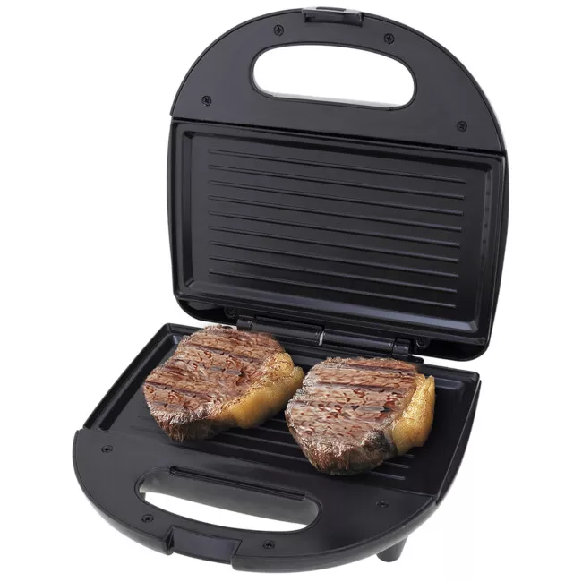 Sanduicheira E Grill Britânia Crome Inox Preta 220V