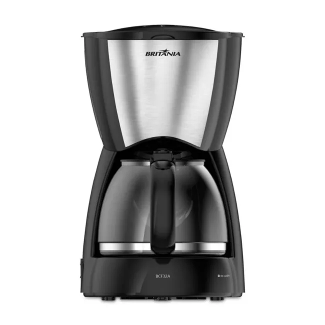 Cafeteira Britania BCF32A Inox com Jarra de Vidro 127V