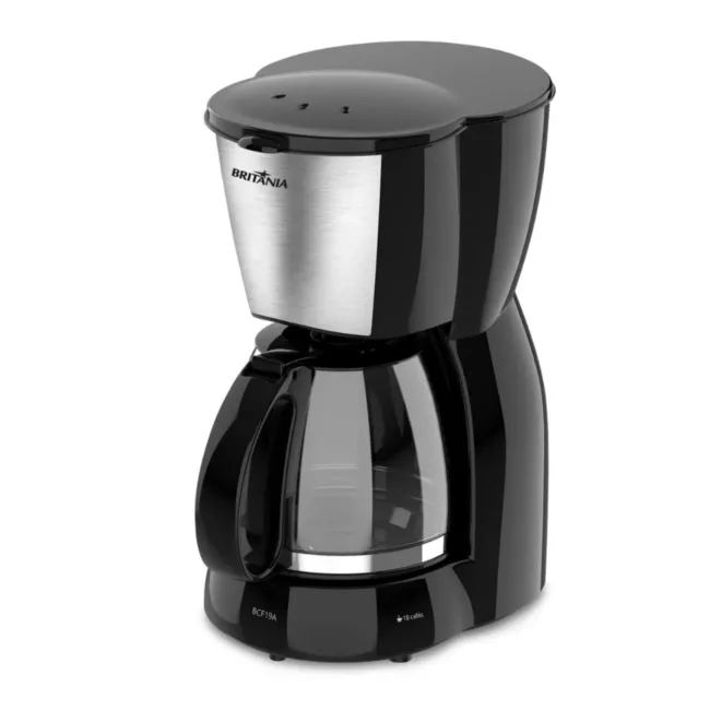 Cafeteira Britania BCF19A Inox com Jarra de Vidro 220V