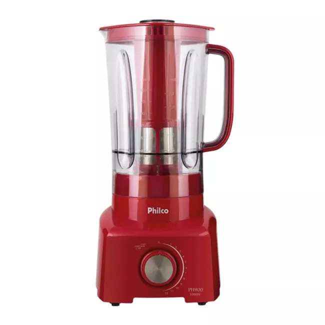 Liquidificador Philco PH900 Com Filtro 12 Velocidades 3 litros Vermelho 127V