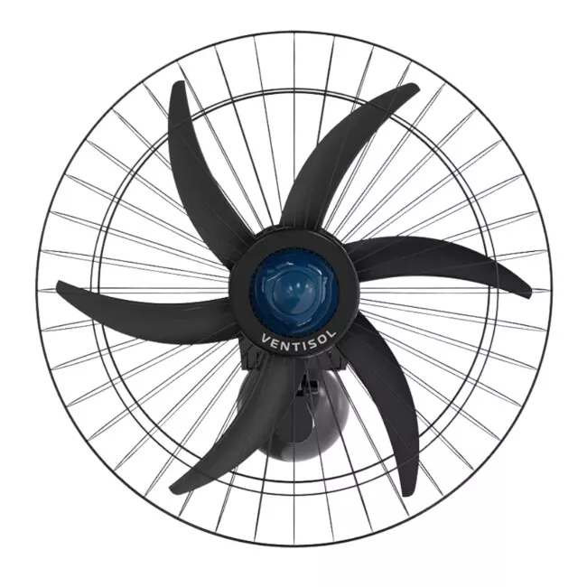 Ventilador de Parede Ventisol Falcon 60cm Preto - Bivolt