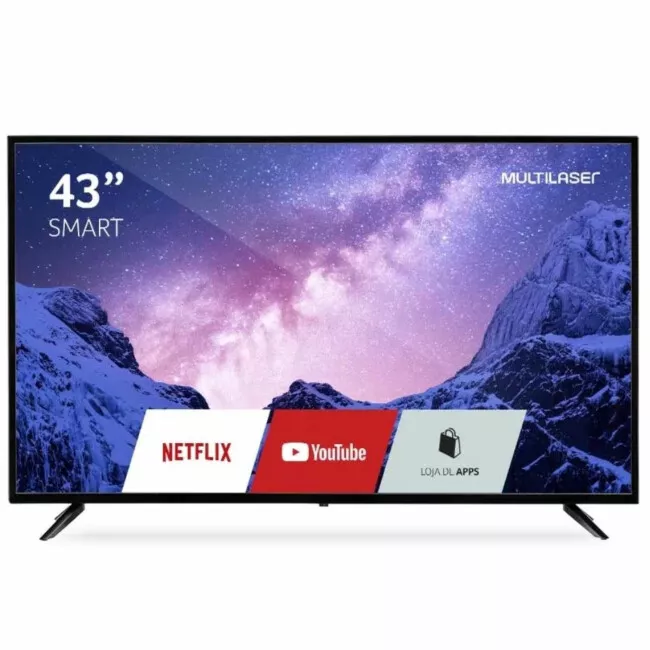 Smart Tv Multilaser Hd Led 43" Com Conversor Digital Tl-027
