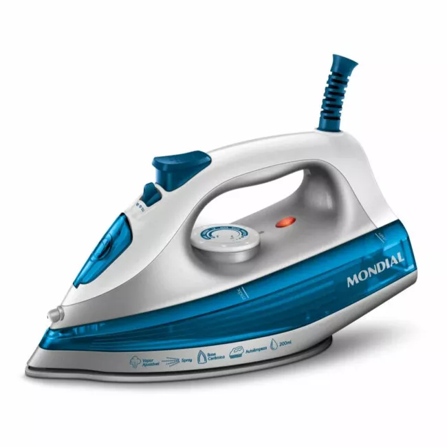 Ferro De Passar A Vapor Mondial Fvn-01-Bl 127V