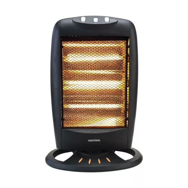 Aquecedor Ventisol Halogeno 1200W, Preto, 127V - Ah-01