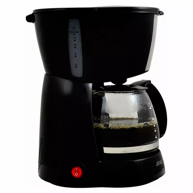 Cafeteira Britânia Cp15 Com Jarra De Vidro Preta 220V