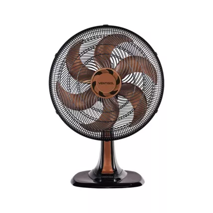 Ventilador De Mesa Bronze Turbo 40Cm 6 Pás Oscilante Ventisol 220V